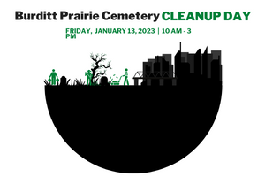 Burditt Prairie Cemetery Cleanup Flyer